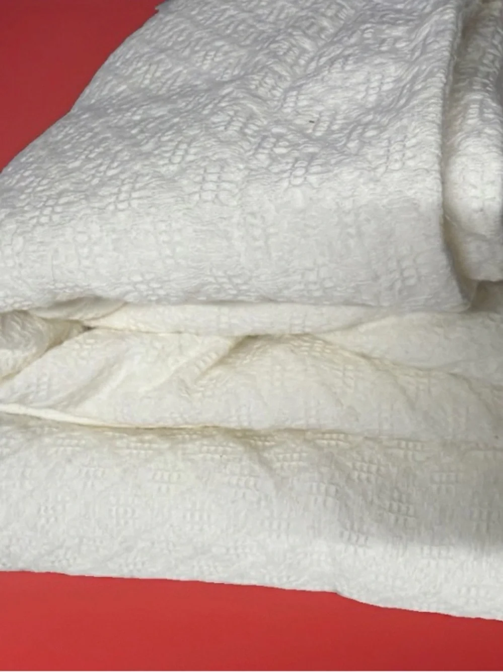 Docofil Euro Sham 30” x 30” Classic White Waffle Weave 100% Cotton pair